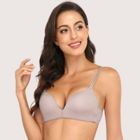 InnerFeel French Daina 2 Pack Luxury Seamless Padded Non-Wired Push-Up Bra - 32 B, Assorted