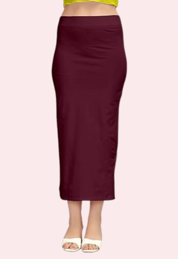 InnerFeel French Daina Cotton Shapewear Petticoat for Sarees - XXL, Wine