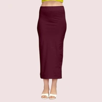 InnerFeel French Daina Cotton Shapewear Petticoat for Sarees - XXL, Wine