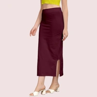 InnerFeel French Daina Cotton Shapewear Petticoat for Sarees - XXL, Wine