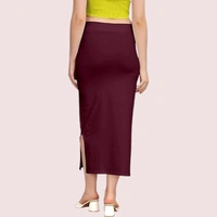 InnerFeel French Daina Cotton Shapewear Petticoat for Sarees - XXL, Wine