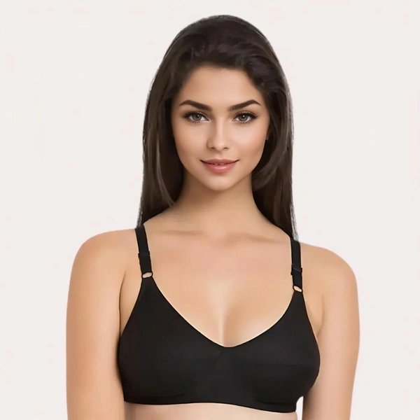 InnerFeel French Daina Essential Black: 2 Bras and 2 Panties Combo Set - 32 A