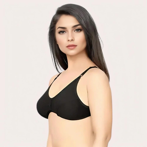 InnerFeel French Daina Essential Black: 2 Bras and 2 Panties Combo Set - 32 A