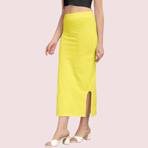 InnerFeel French Daina Flawless Fit Cotton Petticoat Shaper - XXL, Lemon Yellow