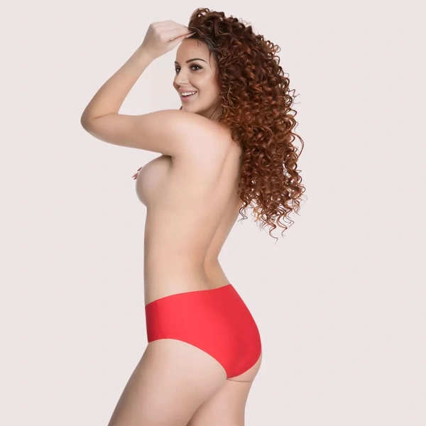 InnerFeel French Daina Red Seamless Panties - S