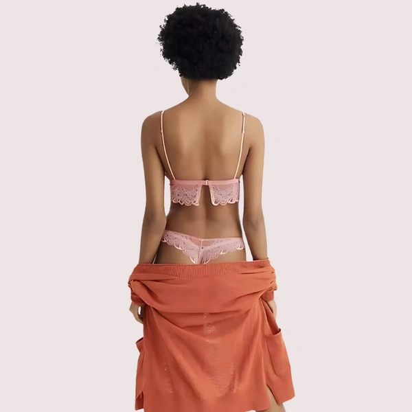 InnerFeel French Daina Ultra Luxury Silk Satin Lace Briefs Gift Box