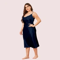 InnerFeel Glamour Satin Cowl Dress – Plus Size