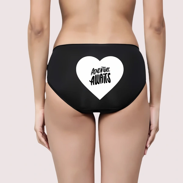 InnerFeel Heart-themed Adventure Awaits Custom Panty - L, Assorted