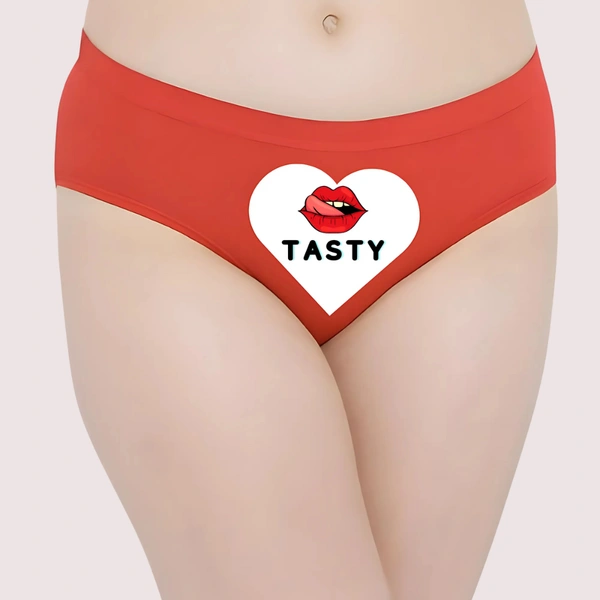 InnerFeel Heart-themed Tasty Custom Panty - L, Orange