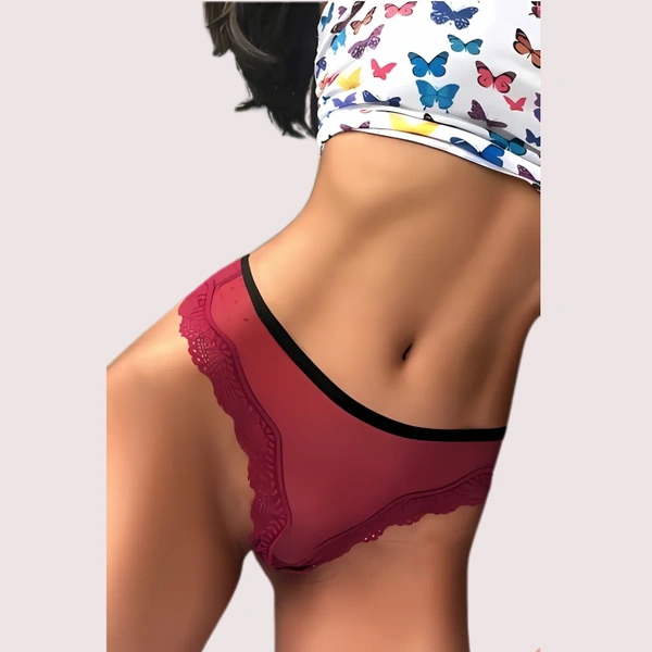 InnerFeel Ladies Hot G-string Ribbon Underwear - M, Red