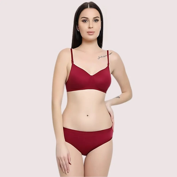 InnerFeel Lightly Padded Bra & Soft Cotton Panty Set (2 pack) - 30, assorted