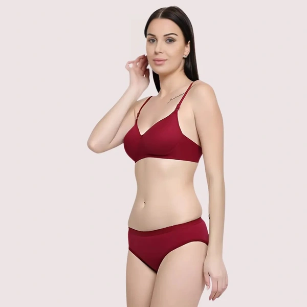 InnerFeel Lightly Padded Bra & Soft Cotton Panty Set (2 pack) - 30, assorted