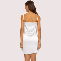 InnerFeel Luxe Silken Adjustable Slip Dress - L, Shiny white