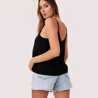 InnerFeel Luxurious Silk Camisole Perfect for Everyday Wear - L, Black