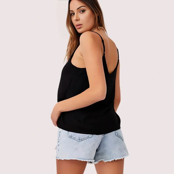 InnerFeel Luxurious Silk Camisole Perfect for Everyday Wear - L, Black