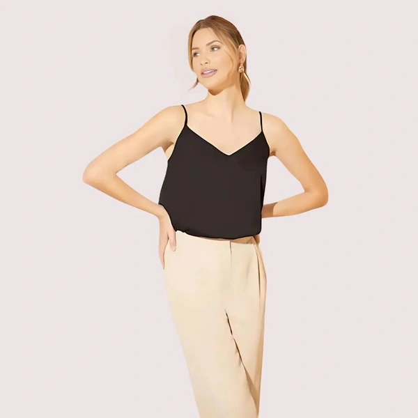 InnerFeel Luxurious Women's Camisole Top - M, Dark Black