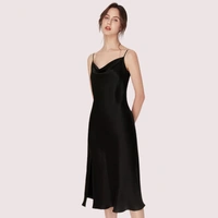 InnerFeel Luxurious Women's Silk Satin Sleepwear Nightdress - M, White