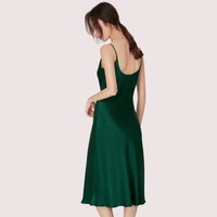 InnerFeel Luxurious Women's Silk Satin Sleepwear Nightdress - M, White