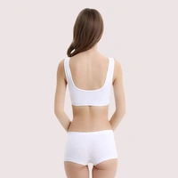 InnerFeel Medium Impact Sports Bra Boyshort Set - S, White