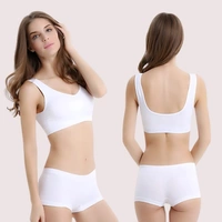 InnerFeel Medium Impact Sports Bra Boyshort Set - S, White