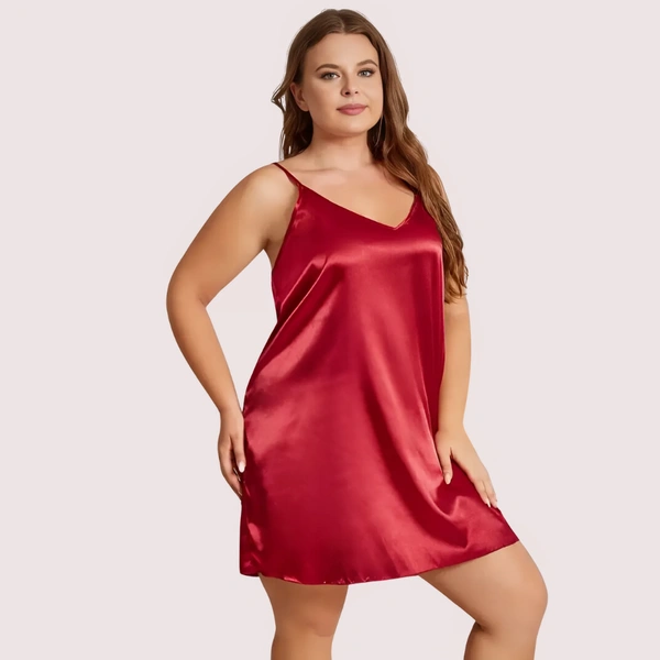 InnerFeel Midnight Grace Criss-Cross Back Nightdress – Plus Size