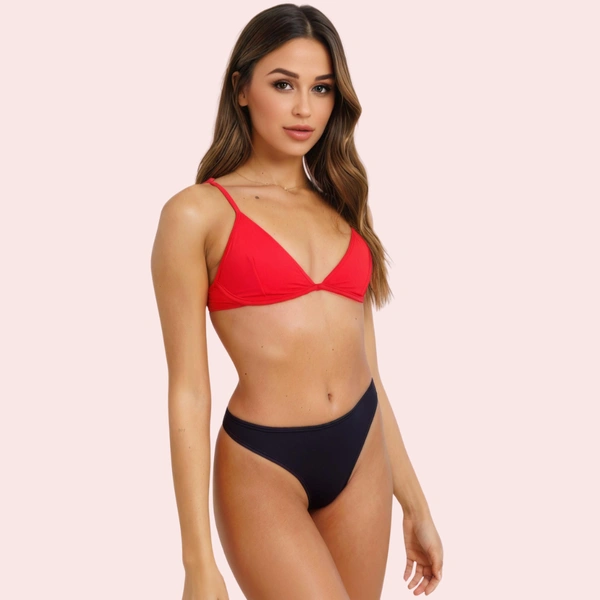 InnerFeel Midnight High-Waisted Bikini Bottom – Classic Black (Bottom Only) - L