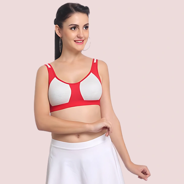 InnerFeel "Non" padded medium impact Sports bra ( 2 Pack ) - 34 B, Assorted