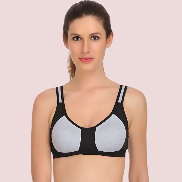 InnerFeel "Non" padded medium impact Sports bra ( 2 Pack ) - 34 B, Assorted