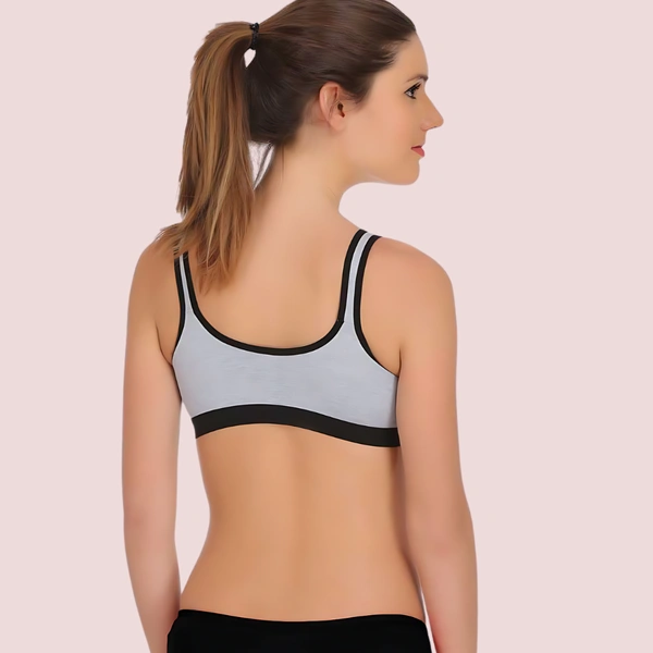 InnerFeel "Non" padded medium impact Sports bra ( 2 Pack ) - 34 B, Assorted