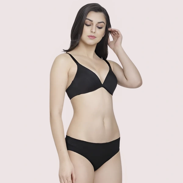 InnerFeel Non-Padded Plunge Bra Panty Set (2 pack) - 32, assorted