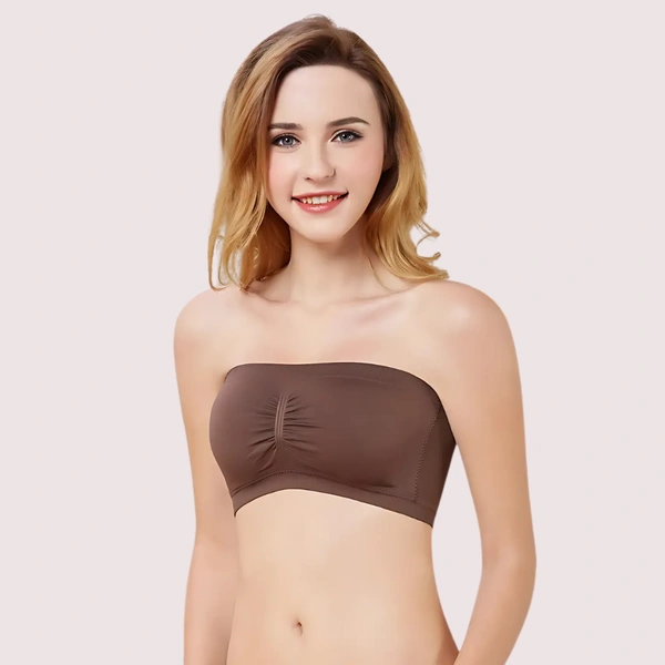 InnerFeel Pack of 2- Seamless Padded Tube Top Bras - Assorted, 32B
