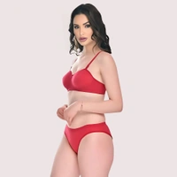 InnerFeel Padded Cotton Bra Panty Set for a Seductive Look (2 pack) - 30, assorted