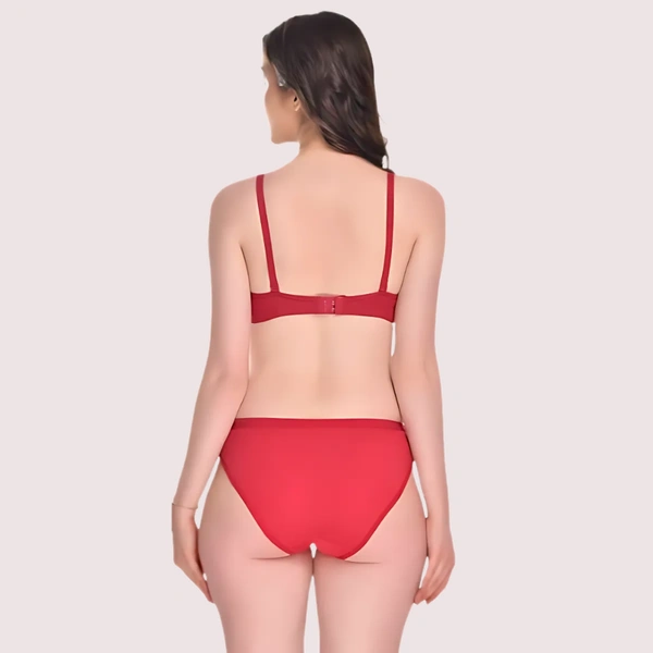 InnerFeel Padded Cotton Bra Panty Set for a Seductive Look (2 pack) - 30, assorted