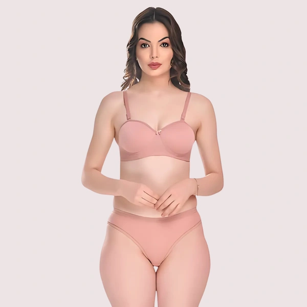 InnerFeel Padded Cotton Bra Panty Set for a Sexy You (2 pack) - 30, assorted