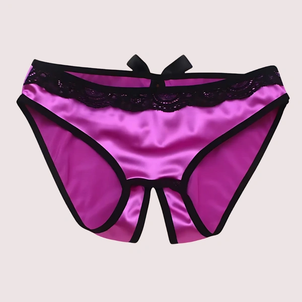 InnerFeel Parisian Temptation Silk & Lace Crotchless String Gift Set - L