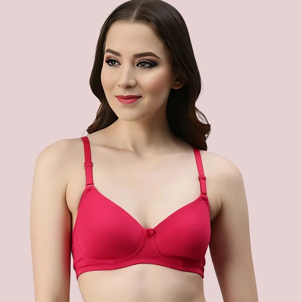 InnerFeel Passion Plunge – Red Seamless Padded Bra - 30 B
