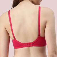 InnerFeel Passion Plunge – Red Seamless Padded Bra - 30 B