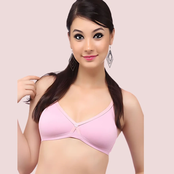 InnerFeel "Pink" Full Coverage Lightly Lined Every Day Bra - Baby Pink, 32
