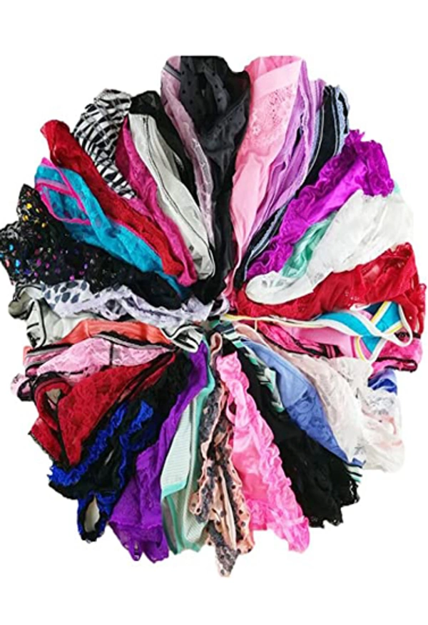InnerFeel (Pk of 10) Mix Assorted Thongs for Women's - XL, Assorted