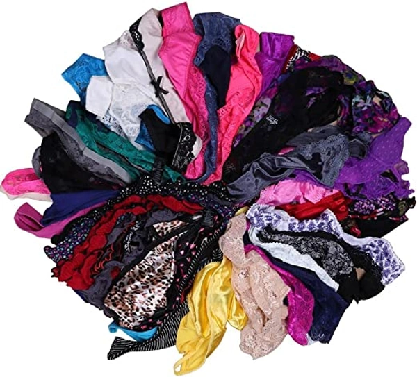 InnerFeel Pk of 8: Variety Women G-String Thong Panties - XL, Assorted