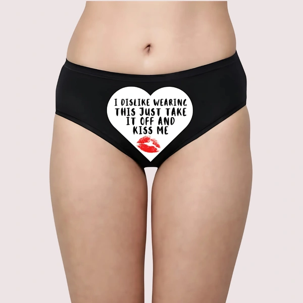 InnerFeel Playful Temptation Text Thong - L, Assorted
