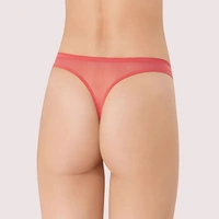 InnerFeel PRINCESSE Dream Spotlight Coral Fishnet Lace Thong