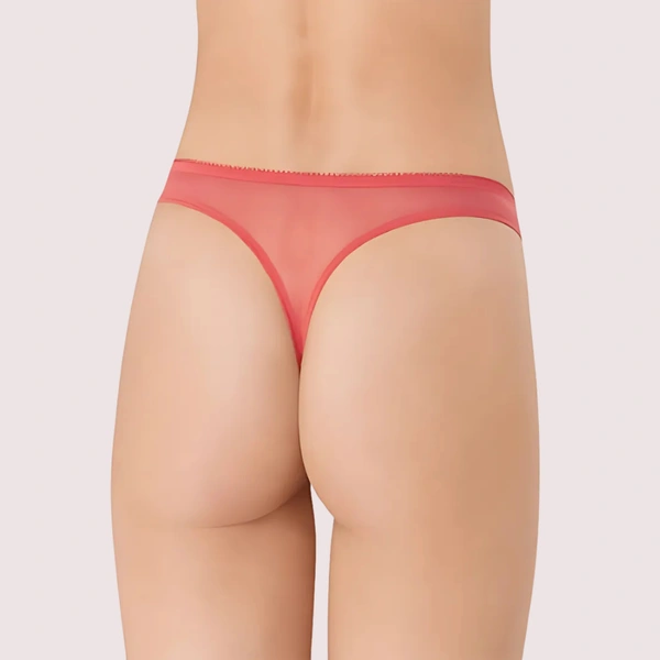 InnerFeel PRINCESSE Dream Spotlight Coral Fishnet Lace Thong