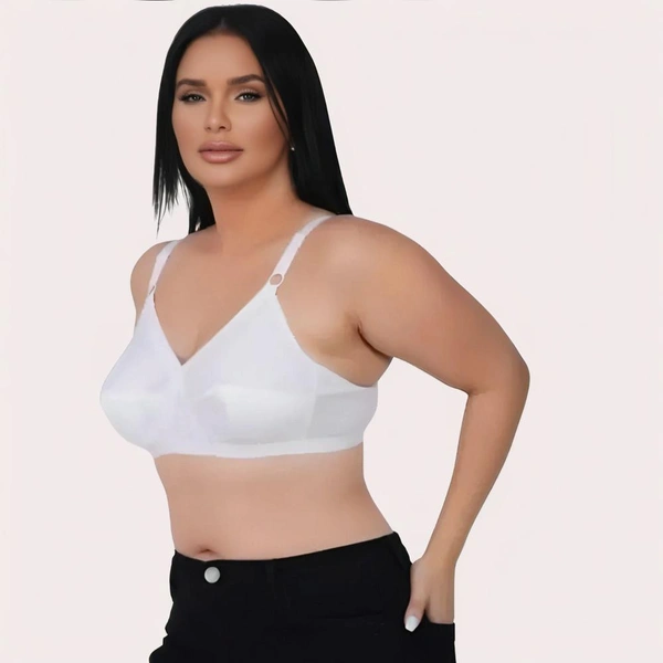 InnerFeel PureBreeze 4-Pack – White Cotton Bras for Summers - 36 B