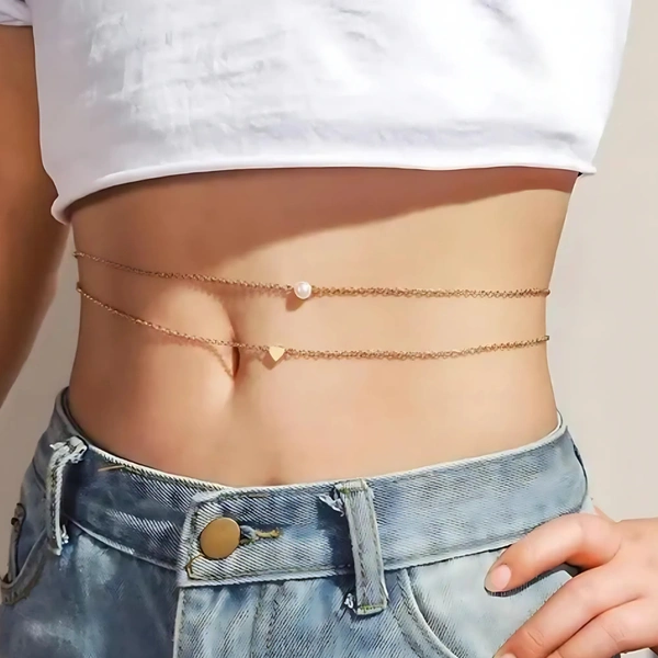 Sensuelle jewellery Sensuelle Aurora Kiss Waist Chain - One Size