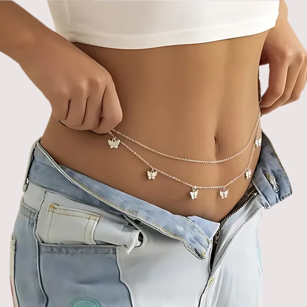 Sensuelle jewellery Sensuelle Lustline Waist Chain - One Size