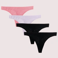 InnerFeel Sexy Lace thong panties pack of 4 - L, Assorted