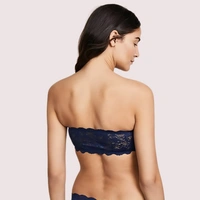 Snazzyway Sexy Tube Bandeau Bra Top in Striking Cobalt - Dark Blue, 30B