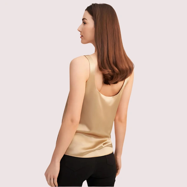 InnerFeel Silk Elegance Spaghetti Strap Tank Top - M, as per availablility