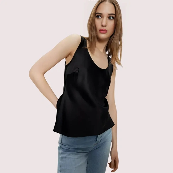 InnerFeel Silken Grace Day-to-Night Camisole - M, Dark Black